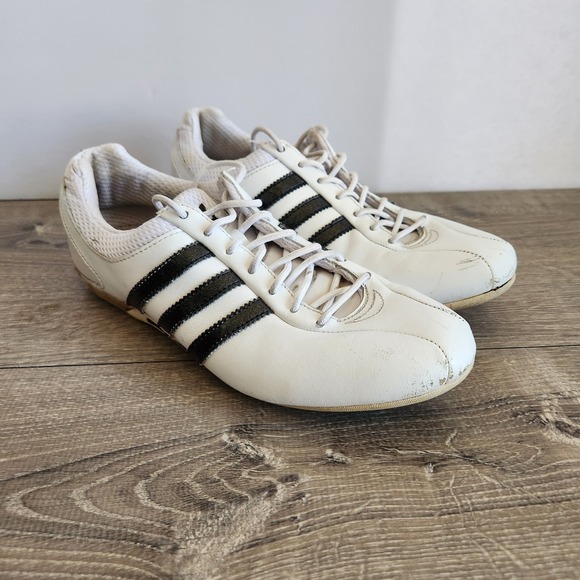 2007 Adidas Goodyear Womens Driving Racing Sneaker Shoes White Black Size 7 READ - Picture 3 of 13